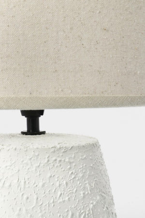 Lampada da Tavolo Ceramica Bianca Moderna da Interno - MEI-HSUAN Dimensione: D 26, Colore: Bianco