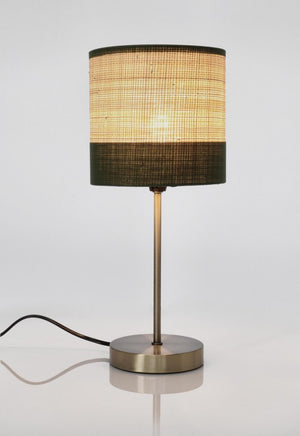 Lampada da Tavolo Acciaio Beige Boho da Interno H40 - ZAIN Colore: Verde