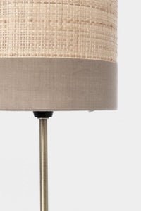 Lampada da Tavolo Acciaio Beige Boho da Interno H40 - ZAIN Colore: Beige