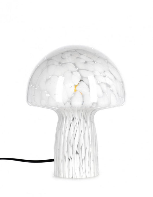 Lampada da Tavolo Vetro Trasparente Moderna Interno H25,5 - MEI-XIN Colore: Bianco