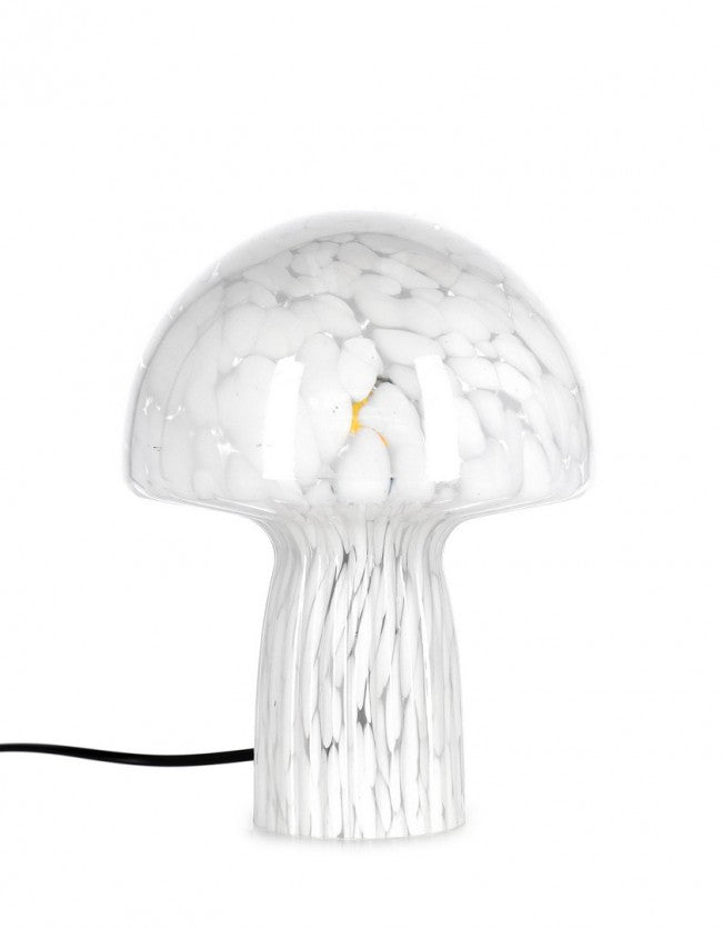 Lampada da Tavolo Vetro Trasparente Moderna Interno H25,5 - MEI-XIN Colore: Bianco