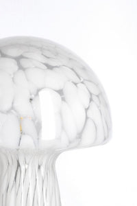 Lampada da Tavolo Vetro Trasparente Moderna Interno H25,5 - MEI-XIN Colore: Bianco