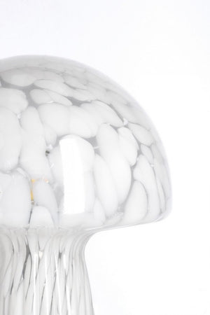 Lampada da Tavolo Vetro Trasparente Moderna Interno H25,5 - MEI-XIN Colore: Bianco