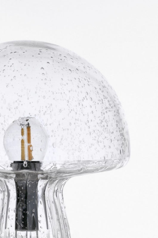 Lampada da Tavolo Vetro Trasparente Moderna Interno H25,5 - MEI-XIN Colore: Grigio