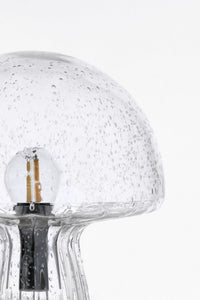 Lampada da Tavolo Vetro Trasparente Moderna Interno H25,5 - MEI-XIN Colore: Grigio