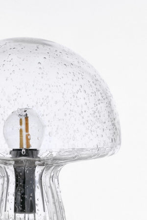 Lampada da Tavolo Vetro Trasparente Moderna Interno H25,5 - MEI-XIN Colore: Grigio