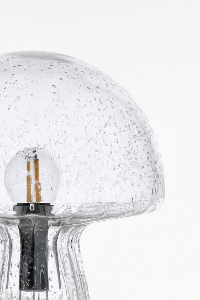 Lampada da Tavolo Vetro Trasparente Moderna Interno H25,5 - MEI-XIN Colore: Grigio