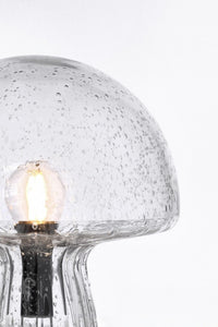 Lampada da Tavolo Vetro Trasparente Moderna Interno H25,5 - MEI-XIN Colore: Grigio