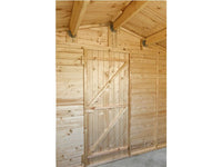 Chiosco Rio 310x184cm abete grezzo non trattato pareti 19mm porta singola Losa