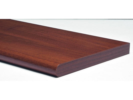 mensola murale stondata col. noce cm.100x25x2,5 cod:ferx.vit46794
