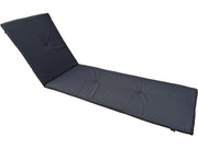 Cuscino per lettino prendisole in legno esotico - Nero