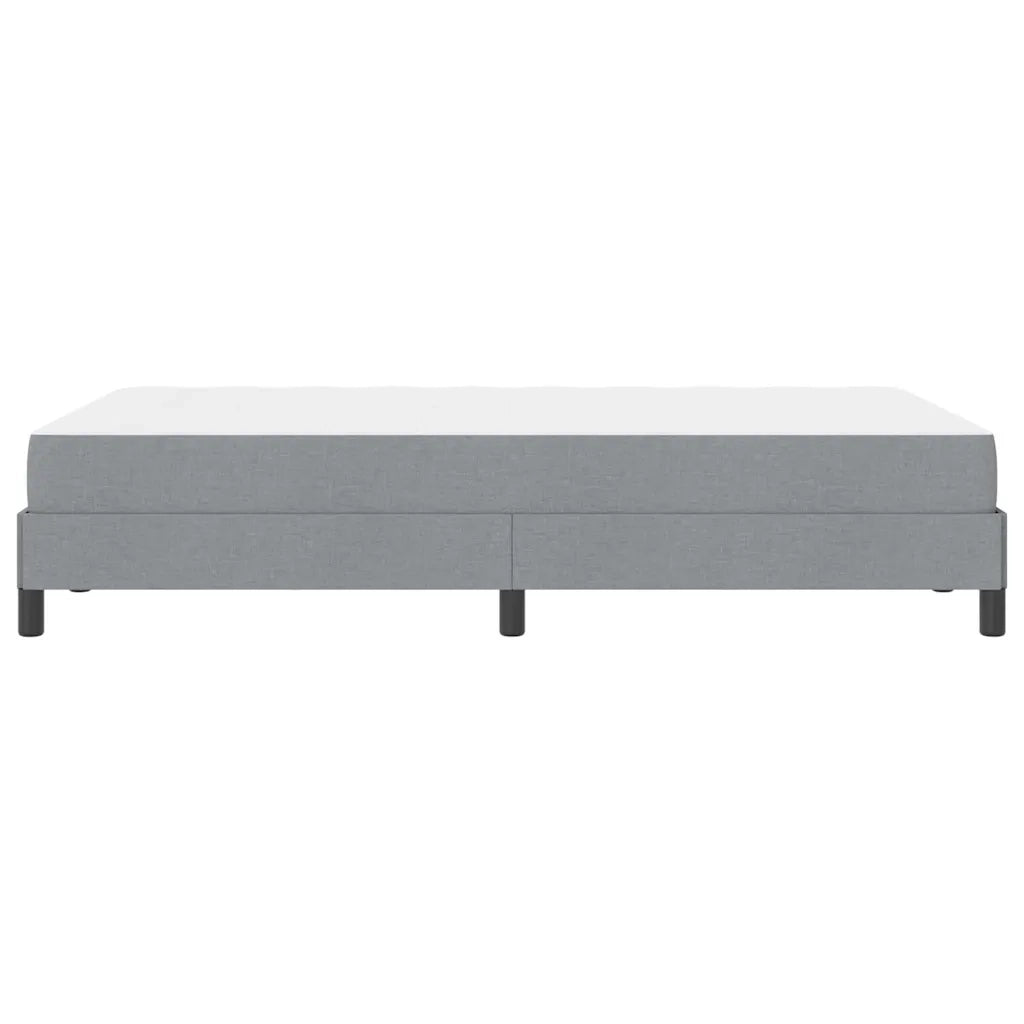vidaXL Letto a molle con materasso Grigio chiaro 120 x 200 cm Tessuto