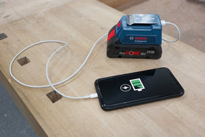ADATTATORE USB E POWERBANK PER BATTERIE BOSCH GAA 18V-48