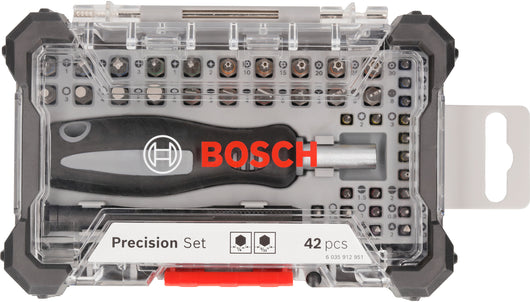SET DI 42 INSERTI E CACCIAVITE CON ATTACCO DA 1/4" BOSCH 2607002836