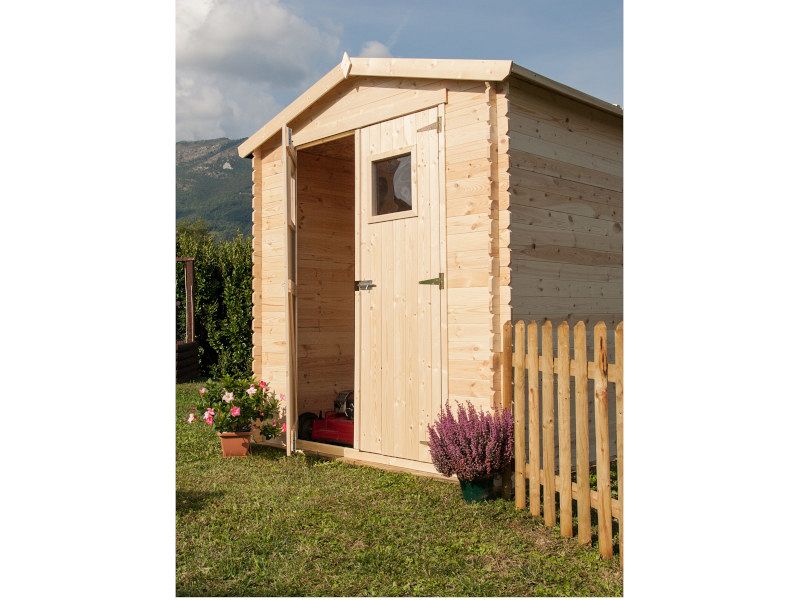 Casetta di legno Giada in pino grezzo cm180x130 non trattato Losa