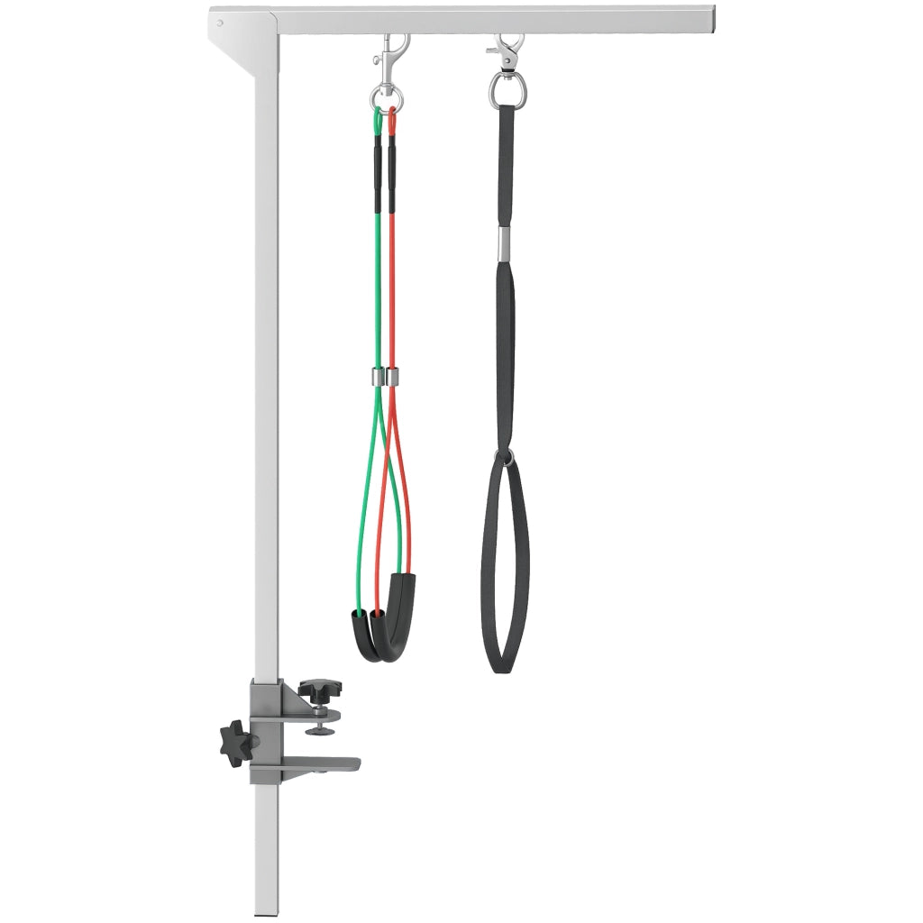 Supporto Toeletta Pieghevole Per Cani ¨C Zephmum ¨C Acciaio Inox, Altezza Regolabile 74 cm