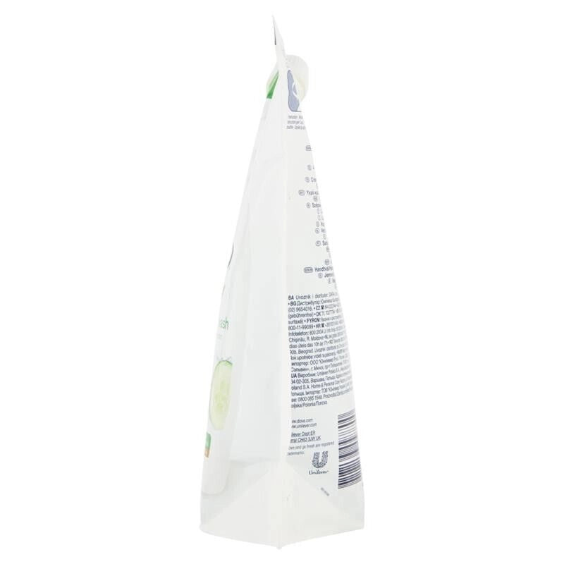 DOVE RICARICA SET 10 PZ SAPONE LIQUIDO MANI RICARICA GO FRESH COCUMBER & GREEN TEA 500ML