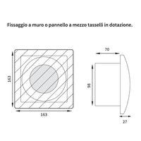 Aspiratore con apertura/chiusura automatica e sensore umidita'