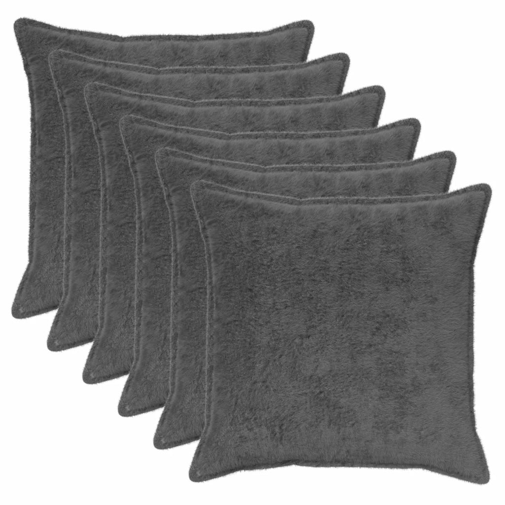 Federa 6 pcs HOUTEN Grigio Scuro 70 x 70 cm 921526