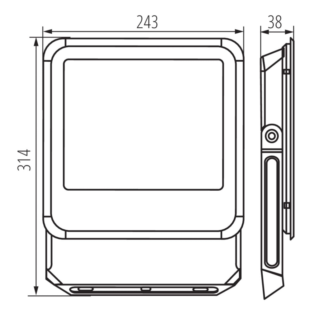 Kanlux iQ faretto LED esterno 90W 4000K 10800lm IP65