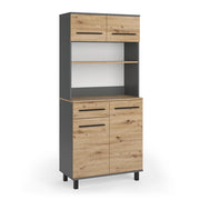 Vicco Buffet da cucina Rovere artigianale/Antracite 80.2 x 40.5 cm