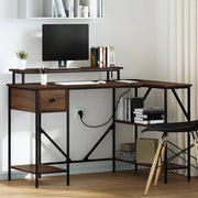 vidaXL Scrivania Rovere marrone 120 x 79 x 86.5 cm Legno multistrato