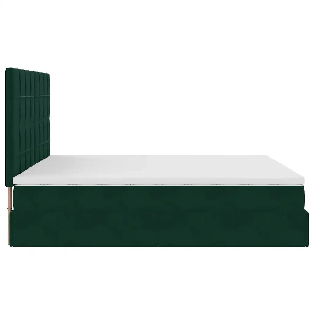 Struttura Letto Pouf con Materassi 200x200 cm Velluto 3314345