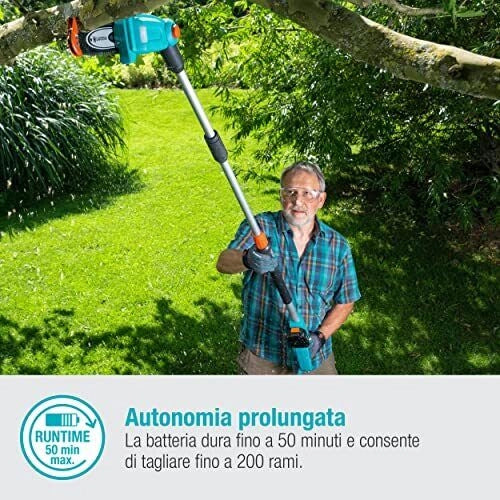 Gardena TCS 20 / 18V P4A 5 cm Ioni di Litio Nero, Blu, Arancione