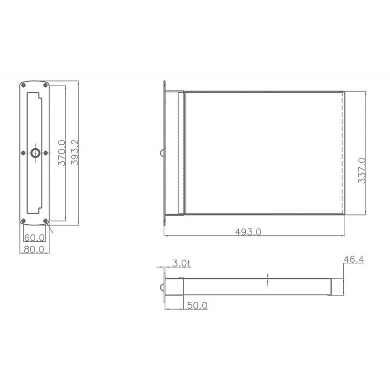 SCALETTA  INOX AD INCASSO 4 GRADINI