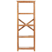 Libreria 60x30x160 cm Legno Massello Acacia Finitura Ambra 289625