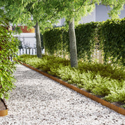 Bordature per Prato 50 pz 100x0,5x15 cm Acciaio Resistente alle Intemperie