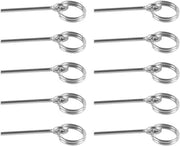 Set di sostegno per tenda in acciaio inossidabile - Set da 10 - Leggero - Sostegni per tenda portatili - Sostituzione delle viti di sostegno per tenda - Sostegni per tenda in acciaio inossidabile
