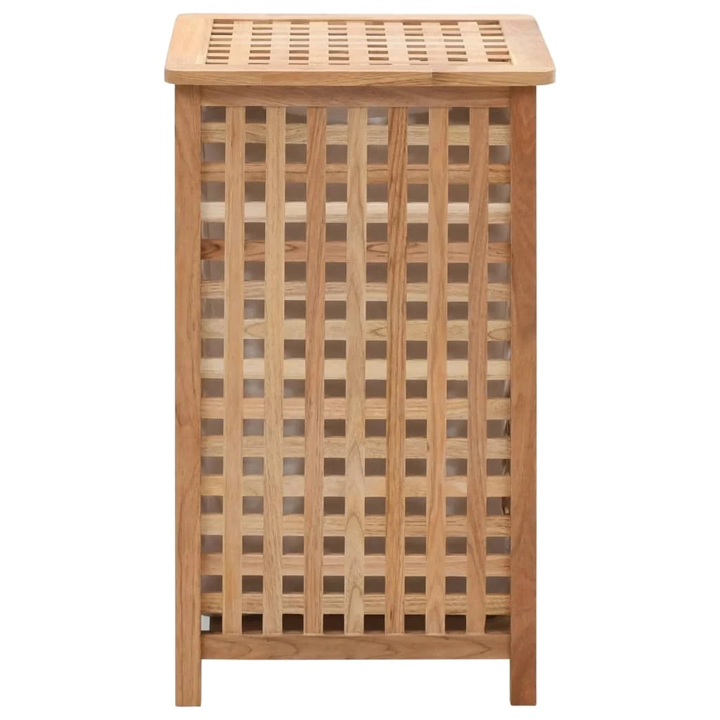 Cesto portabiancheria 39 x 39 x 65 cm in legno massello di noce 02_0006132