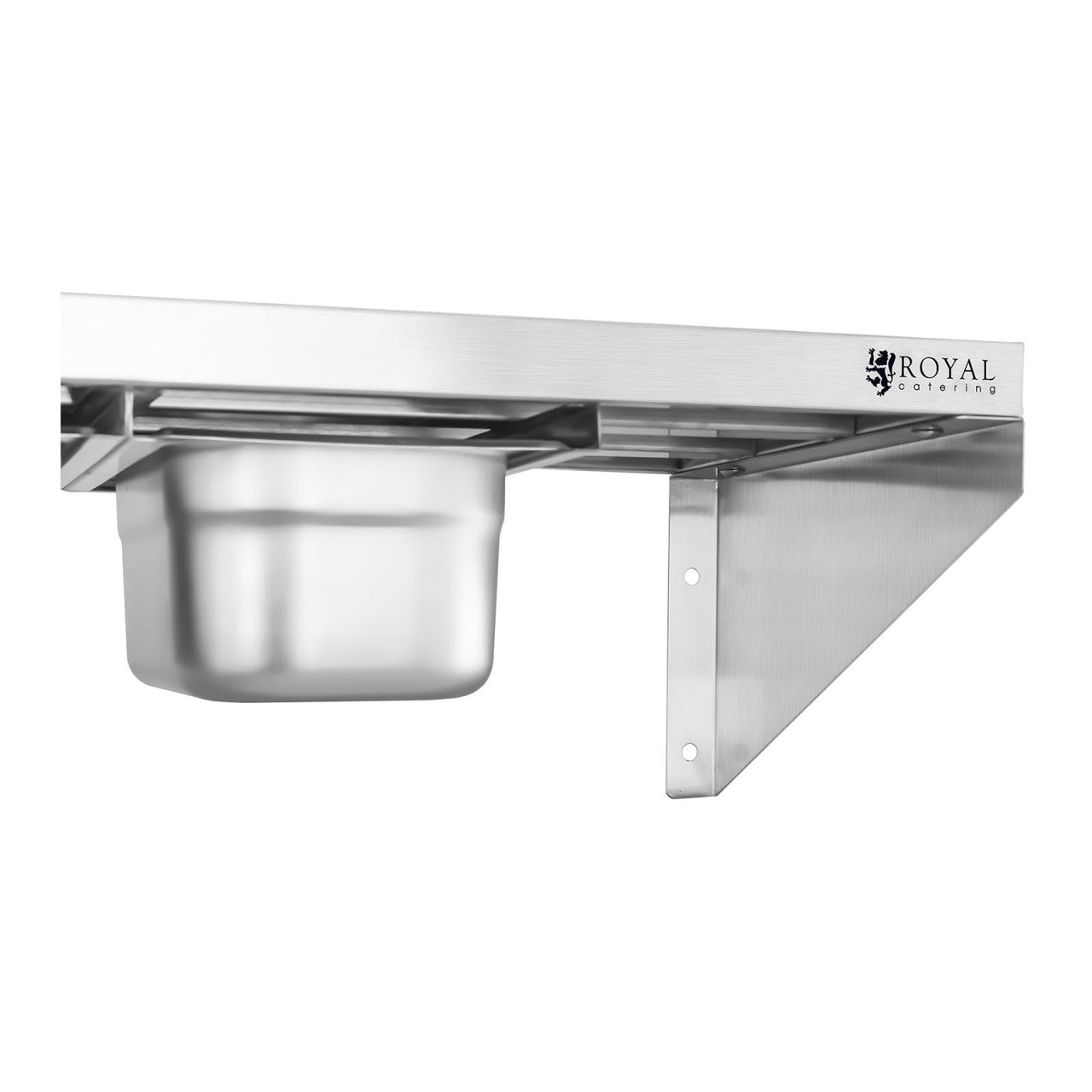 Porta spezie 5 x 1/4 GN - 120 cm acciaio inox 14_0003170