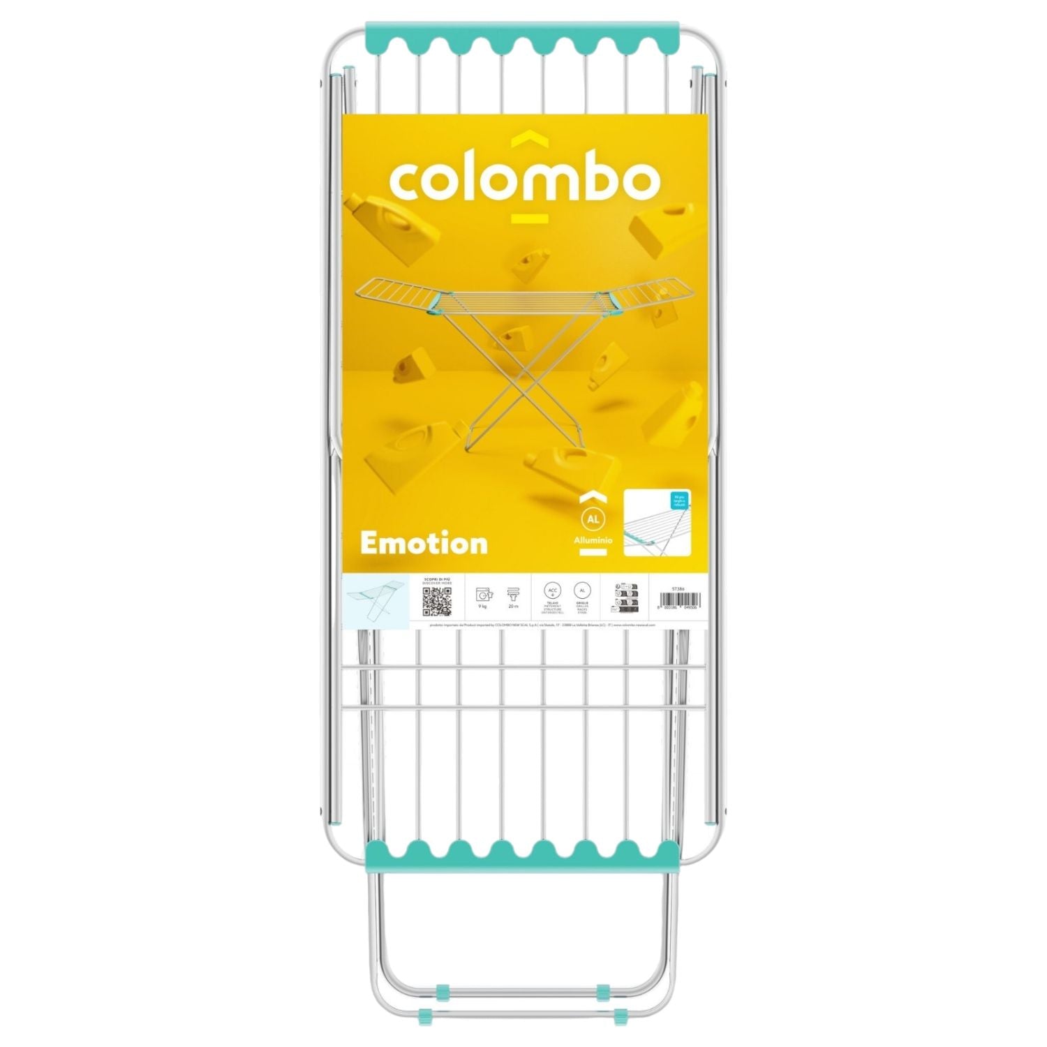 STENDIBIANCHERIA COLOMBO EMOTION ACCIAIO/ALLUMINIO