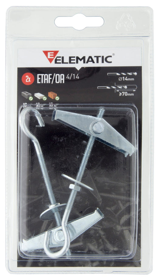 elematic blister ancora etaf/oa occhiolo aperto 2 pz cod:ferx.13650