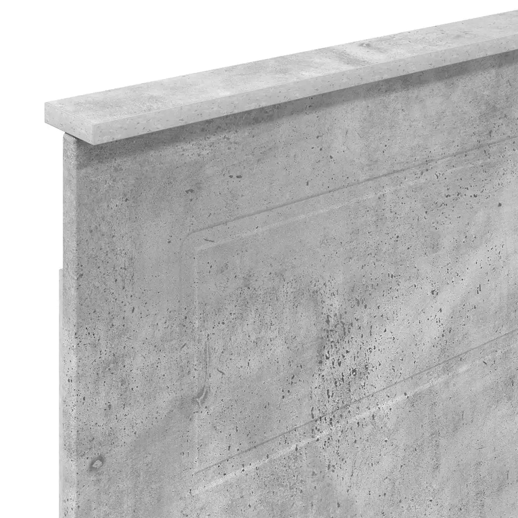 Testiera-Testata-Testiera Decorativa Grigio cemento 80 cm Legno multistrato 808607