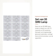Set di 20 lampi SMD a catena con fibra ottica per la riparazione di TV LED