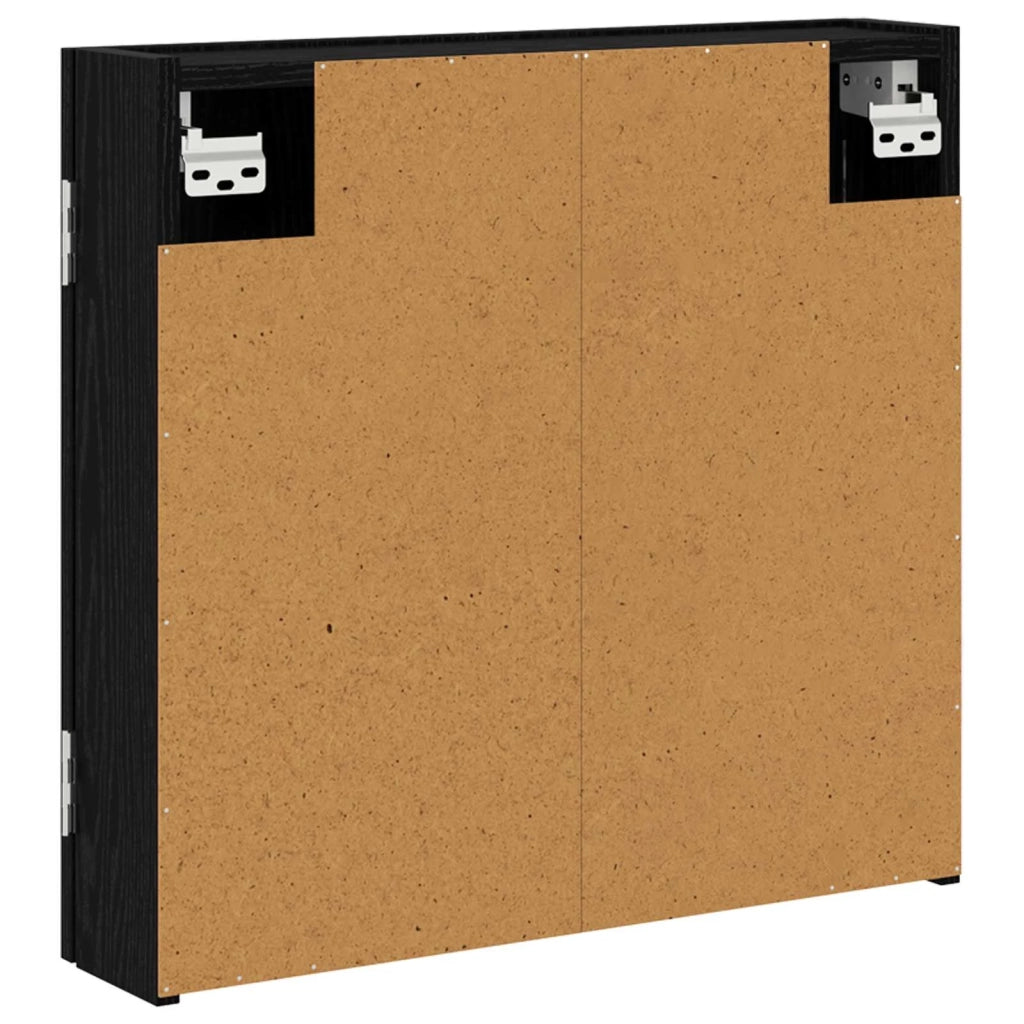 Armadio per Dartboard Rovere Nero 56 x 12 x 53,5 cm 8006661