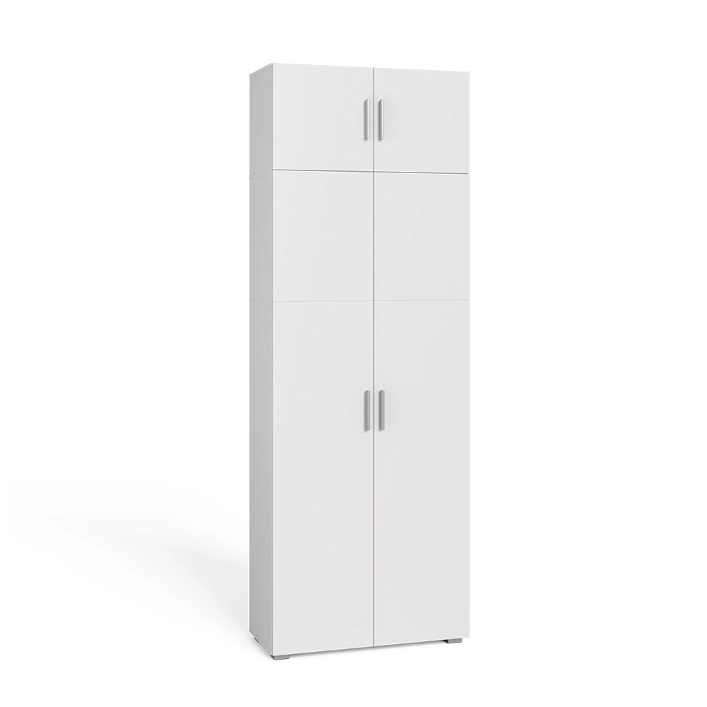 Vicco Scaffale per file Bianco 80 x 182.4 cm con estensione dell'armadio