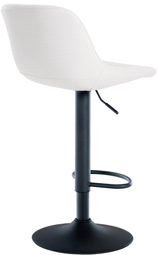 Sgabello da bar 2er Loft bianco,Finta pelle
