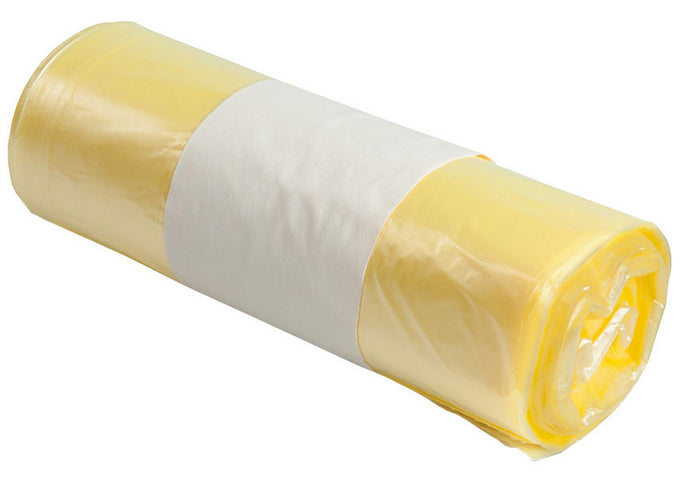 sacchi nettezza urbana 50x60 giallo 15 pz cod:ferx.13664