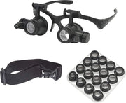 Montaggio LED per Vergrootglasses con Lenti Interchangeabili e Illuminazione - Ideale per Gioiellieri e Riparazione di Orologi