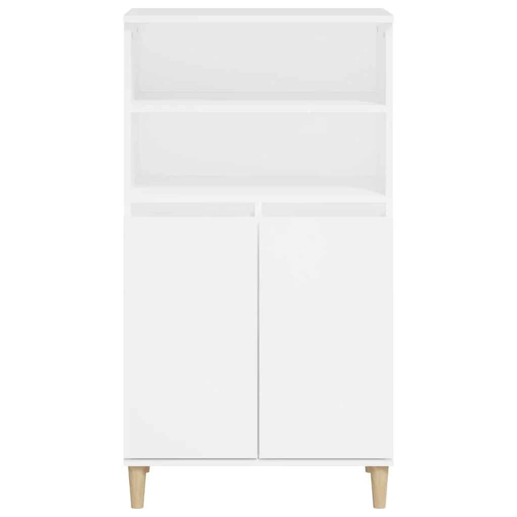 Buffet credenza cassettiera mobile contenitore organizer cucina soggiorno salotto alto 60 x 36 x 110 cm legno composito bianco 02_0032472