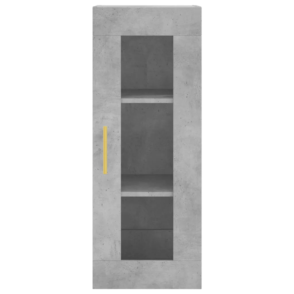 Credenza Grigio Cemento 34,5x34x180 cm in Legno Multistrato 3199293
