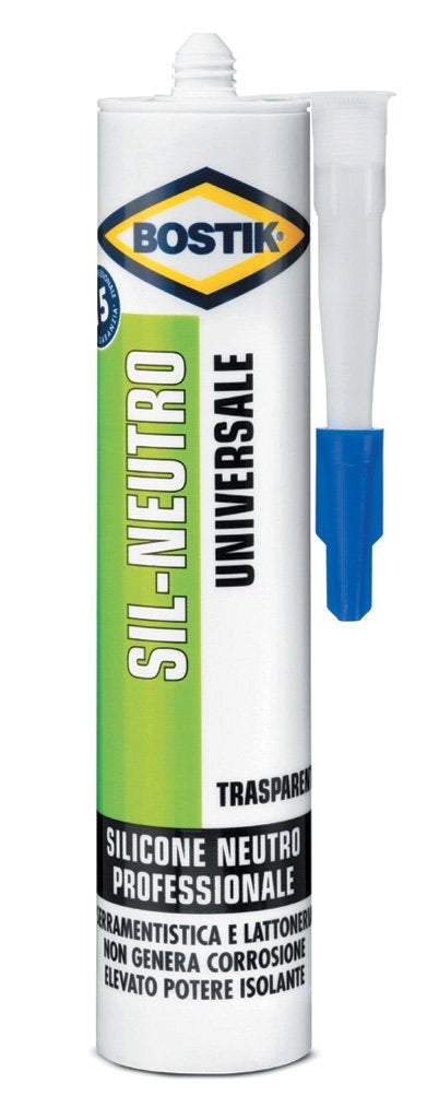 Silicone Neutro Sil Bostik Trasparente 300 ml 12 Pezzi