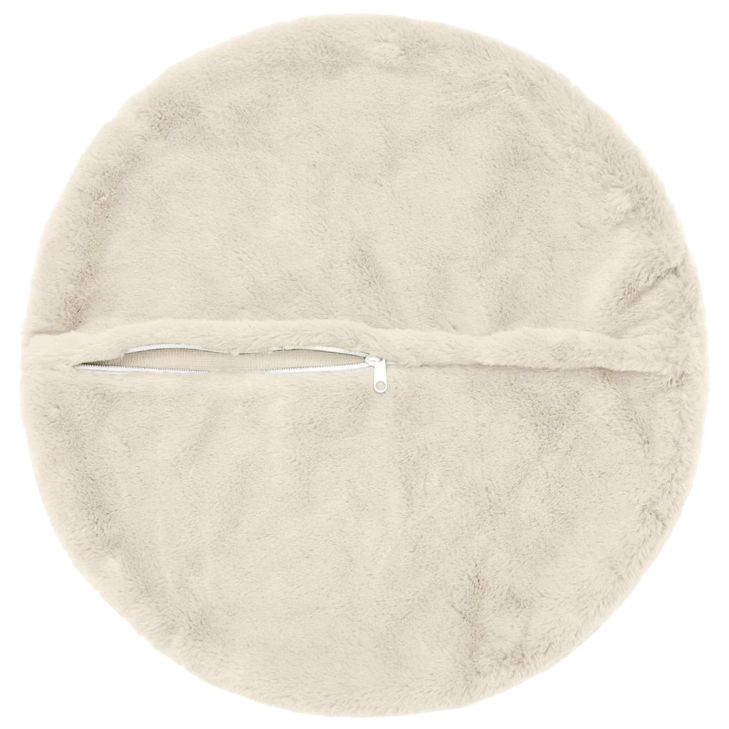 Federa 6 pz HEERLEN Bianco Ø 60 cm Pelliccia di Coniglio Finta 923118