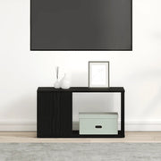 Mobile Porta TV-Mobile per TV-Credenza TV Rovere Nero 60x24x32 cm in Legno Multistrato