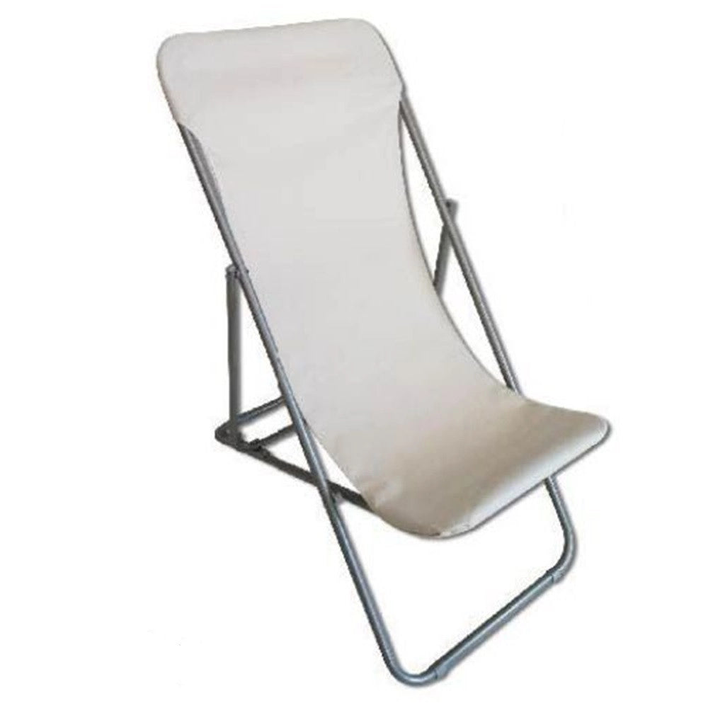 Trade Shop - Sdraio Sedia Da Spiaggia Mare Campeggio Giardino Esterno 281003 Pieghevole 52x76x91cm -        