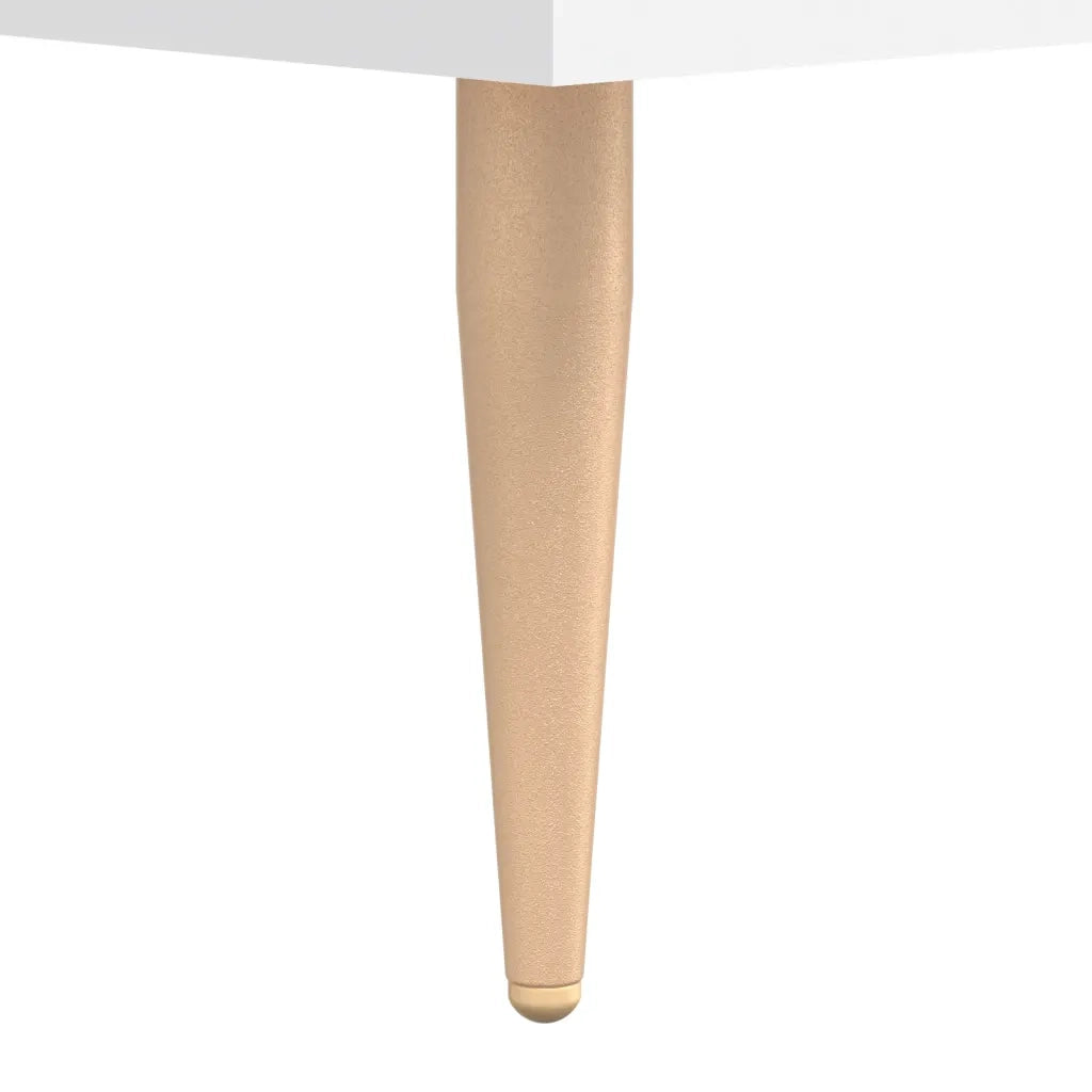 Tavolino da Salotto Bianco 50x50x40 cm in Legno Multistrato 829364